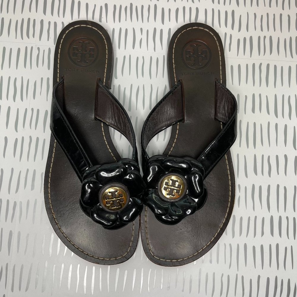 Tory Burch Leather Flip Flops
